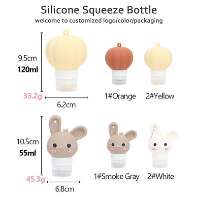 Commercio all'ingrosso 90ML Portable Leak Proof Squeezable Cosmetic Container Travel Kit Silicone Shampoo Travel Bottle Set Per Prodotti igienici