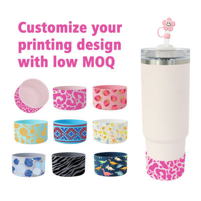 Sleeve di bottiglia di silicone per spegnitore 40 oz 7.5cm Tumbler Boot Stanley Cup bottiglie di silicone fondo copertura