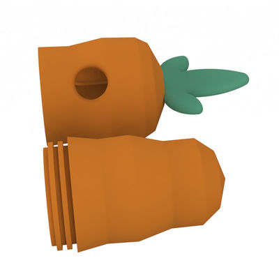 Accessoiri per animali da compagnia Carotte Forma animale Indistruttibile Animali da compagnia Chicco Cane giocattoli per animali da compagnia Dog Ball Chew Toys Aggressive Chewer Dog Ball Toy