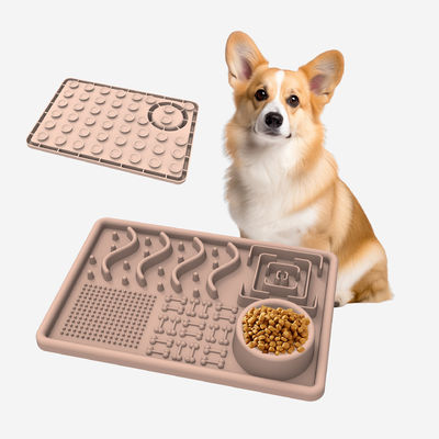 Ciotole di silicone per animali da compagnia senza odore di BPA piatto per animali da compagnia piatto per cani piatto di silicone di materiale morbido piatto per cani in vendita