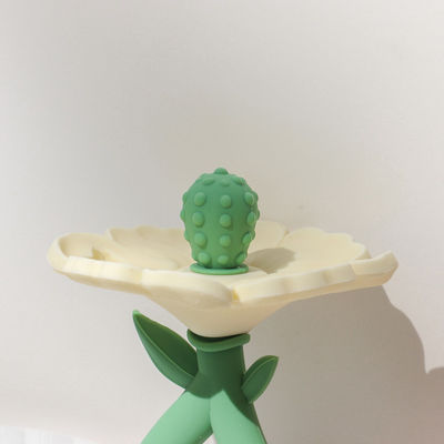 PAISEN Prodotti di masticazione per bambini con denti a base di fiori di qualità alimentare per bambini con denti di silicone