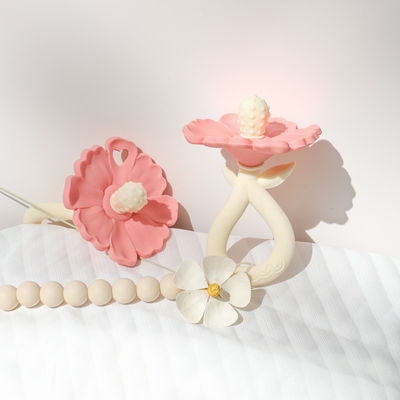 PAISEN Prodotti di masticazione per bambini con denti a base di fiori di qualità alimentare per bambini con denti di silicone