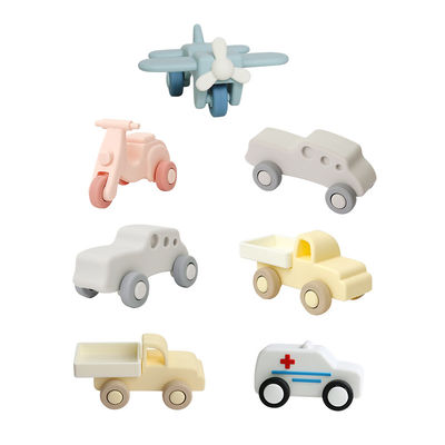 Fabbrica all'ingrosso Silicone bambino bambino Auto giocattoli Bambino Montessori giocattolo auto per bambini piccoli dentizione organica