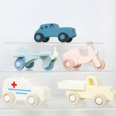 Fabbrica all'ingrosso Silicone bambino bambino Auto giocattoli Bambino Montessori giocattolo auto per bambini piccoli dentizione organica