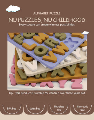 Nuovo design puzzle in silicone 3D Giocattoli per bambini per neonati Montessori Puzzle Cognitive Match Board Games Giocattoli per l'istruzione primaria