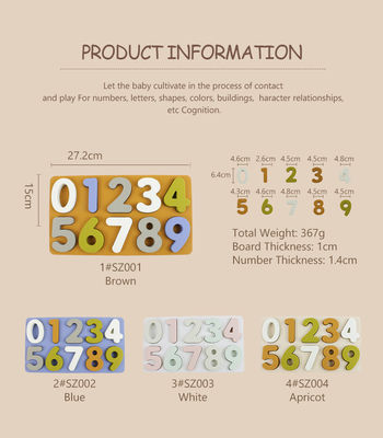 Nuovo design puzzle in silicone 3D Giocattoli per bambini per neonati Montessori Puzzle Cognitive Match Board Games Giocattoli per l'istruzione primaria