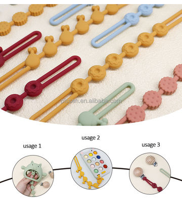Collare Zucchero Catena di forma focale perline per penne a perline di silicone dentizione Focus perline giocattoli per bambini