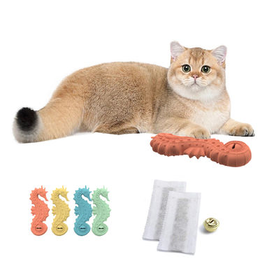 Vendita a caldo BPA-Free Silicone Cavallo di mare Cane Puzzle giocattolo Uovo cucciolo Cibo Slow Feeder Cane Interattivo Silicone PET Giochi da masticare
