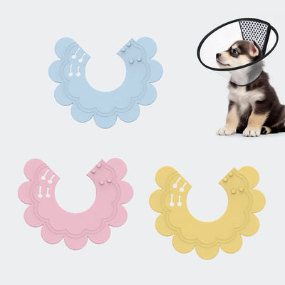 Personalizzabile cerchio elisabettiano gomma morbida silicone anti-leggere e anti-morso recupero pet Collare collo