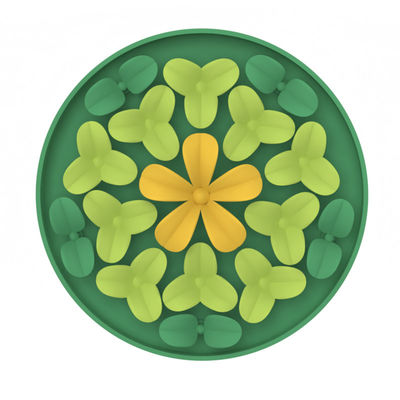 Prodotti per animali domestici in silicone personalizzati Fiore carino Modello di silicone per animali domestici Dog Food Feeding Mat Silicone Slow Feeder Licking Pad Dog food mat