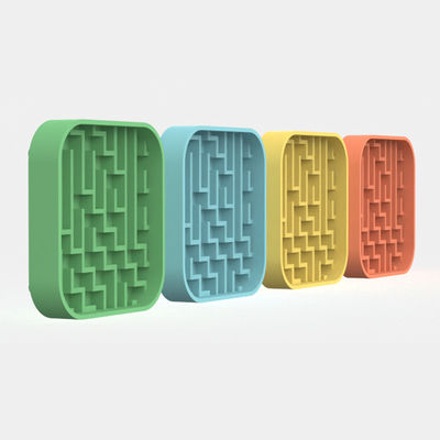 Custom Cute labirinto labirinto modello di silicio per animali domestici Cane alimenti di alimentazione Mat Silicone Slow Feeder Licking Pad