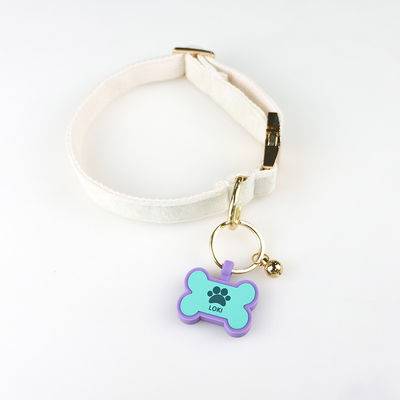 PAISEN Tag personalizzati per cani con codice QR 3D inciso Collare per cani per gatti Tag per animali da compagnia in silicone