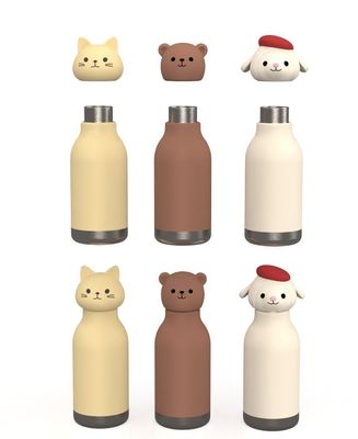 Disegni animati personalizzati LOGO Tazze di termo di silicone Tumbler Ricambio di coperchi a prova di versamento Coperchi resistenti agli spruzzi Coperture per tazze