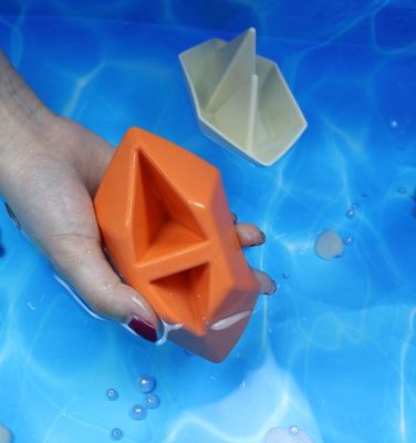 Nuovo arrivo BPA sicuri giocattoli da bagno in silicone barca facile da pulire bambini giocattoli da bagno giocattoli da bagno in silicone scolastici ragazzi
