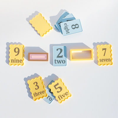 Giocattoli di silicone personalizzati OEM ODM personalizzati per bambini stampati con numero laser piccolo tabellone 10pcs pacchetto per bambini set di giocattoli educativi