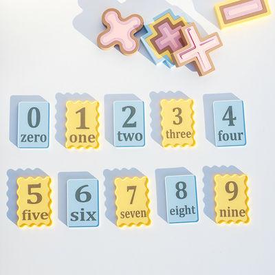 Giocattoli di silicone personalizzati OEM ODM personalizzati per bambini stampati con numero laser piccolo tabellone 10pcs pacchetto per bambini set di giocattoli educativi