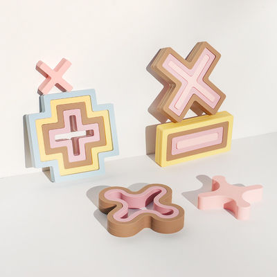 NUOVO morbido 100% silicone giocattoli multifunzionali per bambini addizione sottrazione moltiplicazione e divisione simboli silicone puzzle set