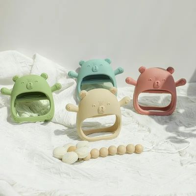 PAISEN Custom Soft Teether giocattolo guanti dentifrici per neonati Bpa Free Baby Silicone Gloves dentifrici per bambini