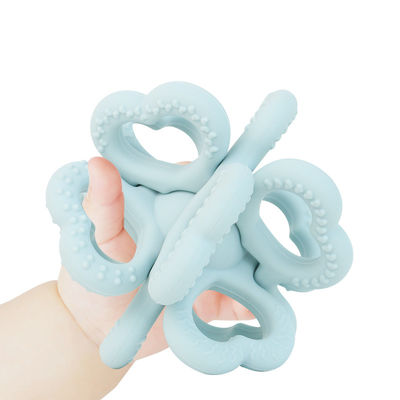 2025 Nuovo anello in silicone personalizzato Soft 3D Kids Baby Rattle Toy BPA-Free Food Grade Teething Toys Tremendo Soft Toy Teethers