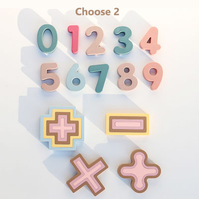 Non tossico Unisex Silicone Pre-Scuola Edifici Educativi Digitali Calcolatori Set di giocattoli per l'apprendimento dell'addizione Sottrazione