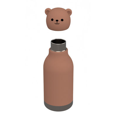 Bear Design Originale Custom Food Grade Silicone 304 Acciaio Inossidabile Bambini di ritorno a scuola compleanno Coppe d'acqua bambino Coppa di allenamento