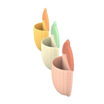 Tenitore di dentifricio per tazze di aspirazione a forma di mais